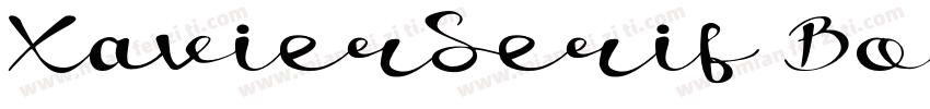 XavierSerif Bold字体转换